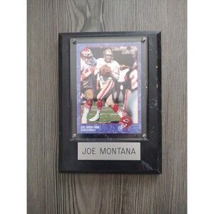 1993 Collector's Edge - Joe Montana - #109 - Framed Plaque
